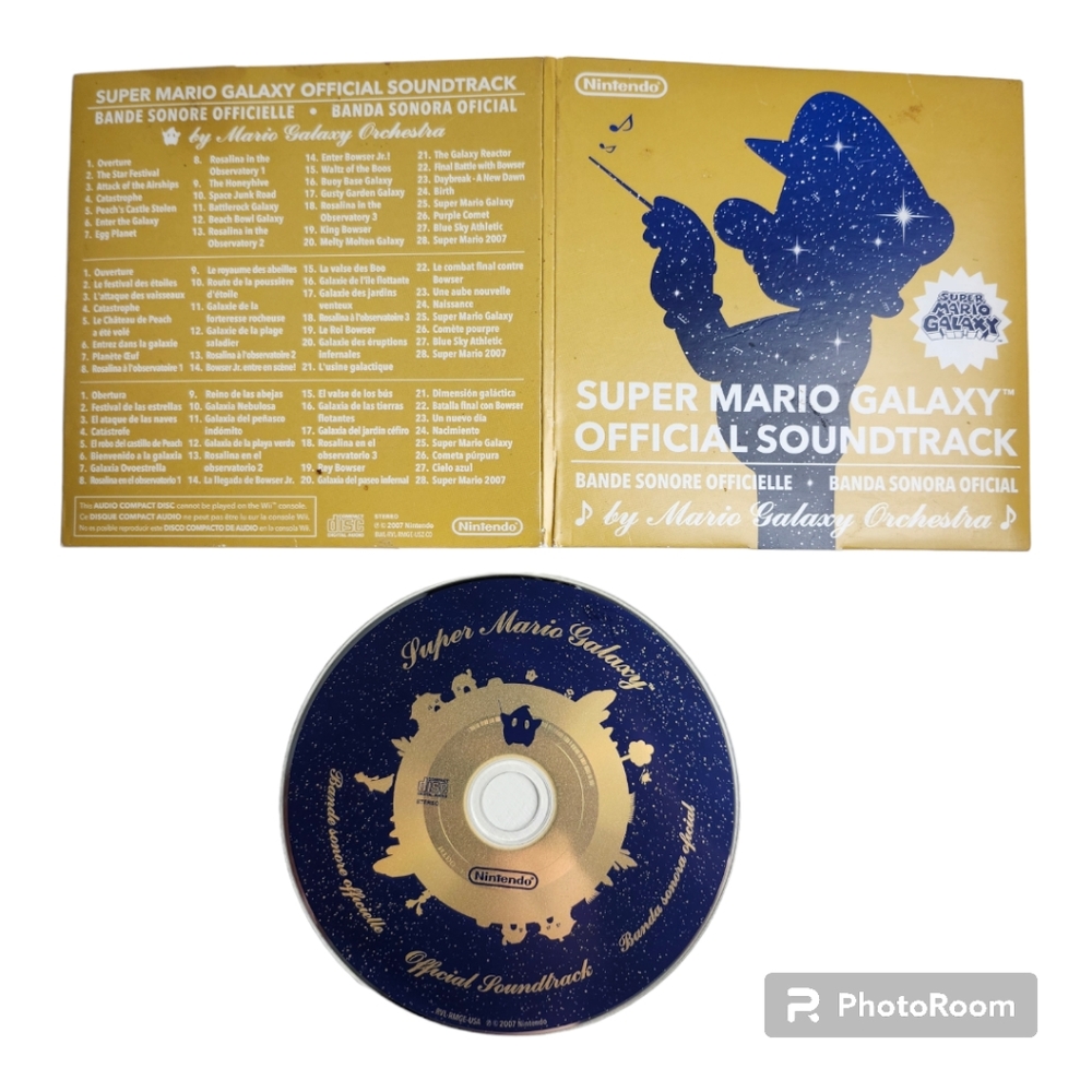 Super Mario Galaxy Official Soundtrack Music CD by MG Orchestra Nintendo